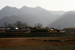 Andong city looking south