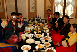 Family lunch after the wedding