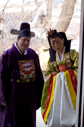Ilsu and Kaz after the family toasts