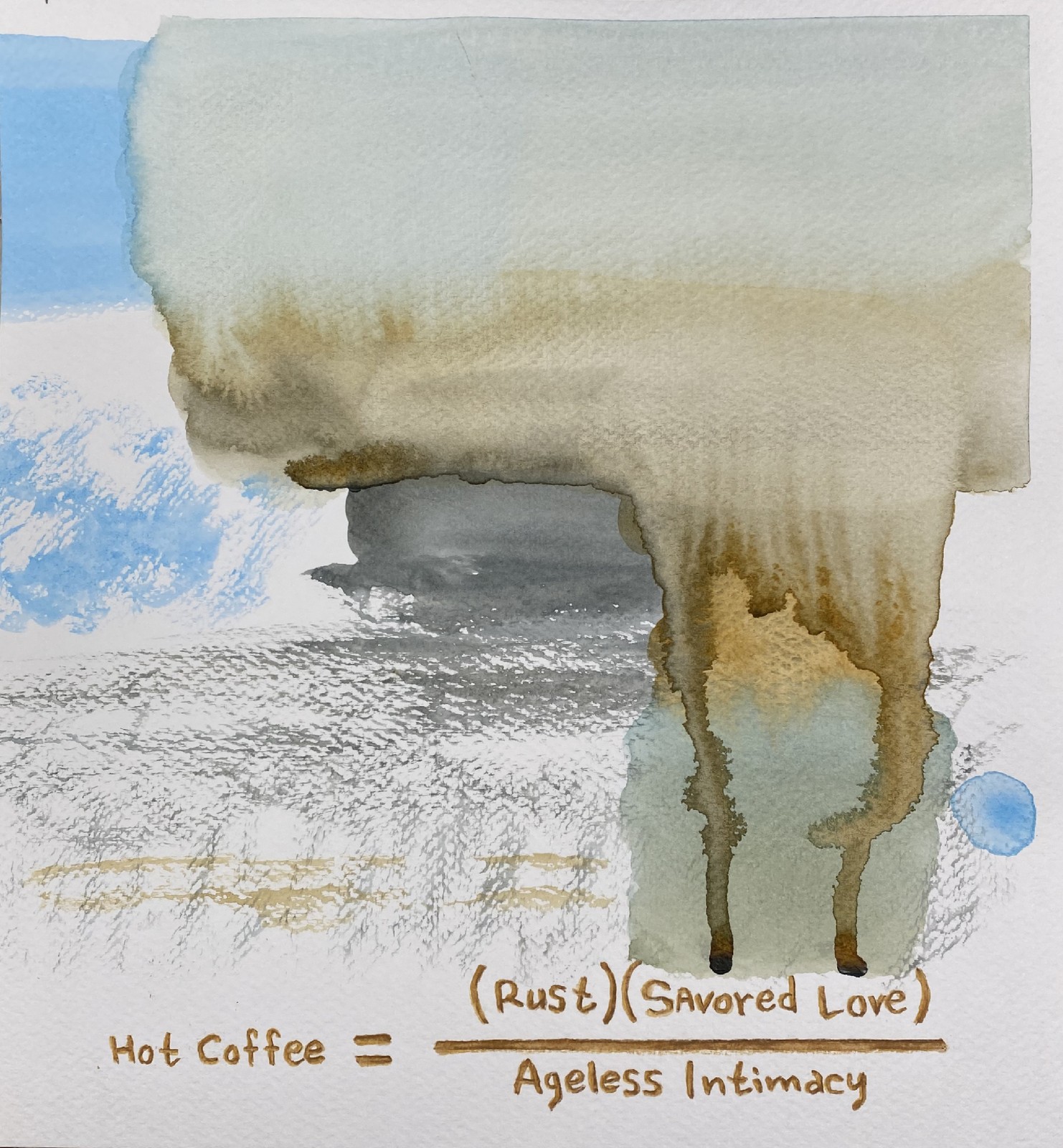 The Aesthetics of Rain, 2024 — Hot Coffee = ((Rust)(Savored Love)) / Ageless Intimacy