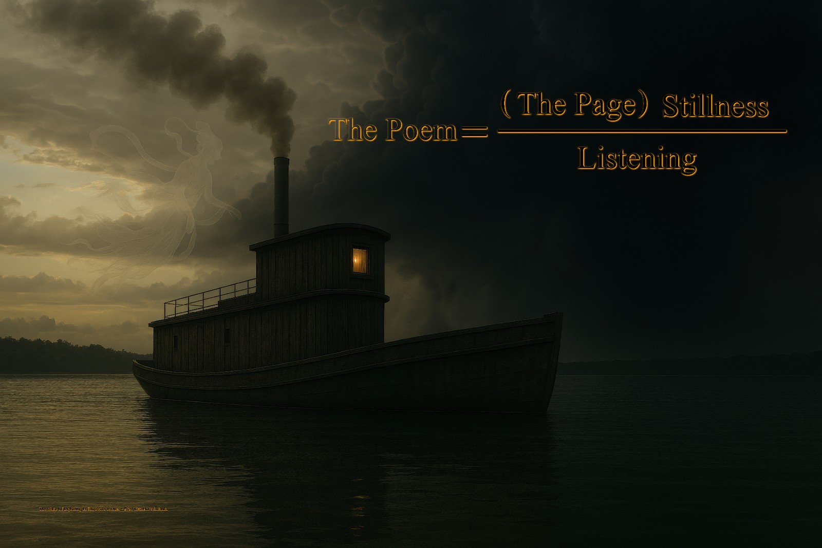 The Wake Of Lightning In The Poet’s Retreat, 2025 — The Poem = ((The Page)(Stillness)) / Listening